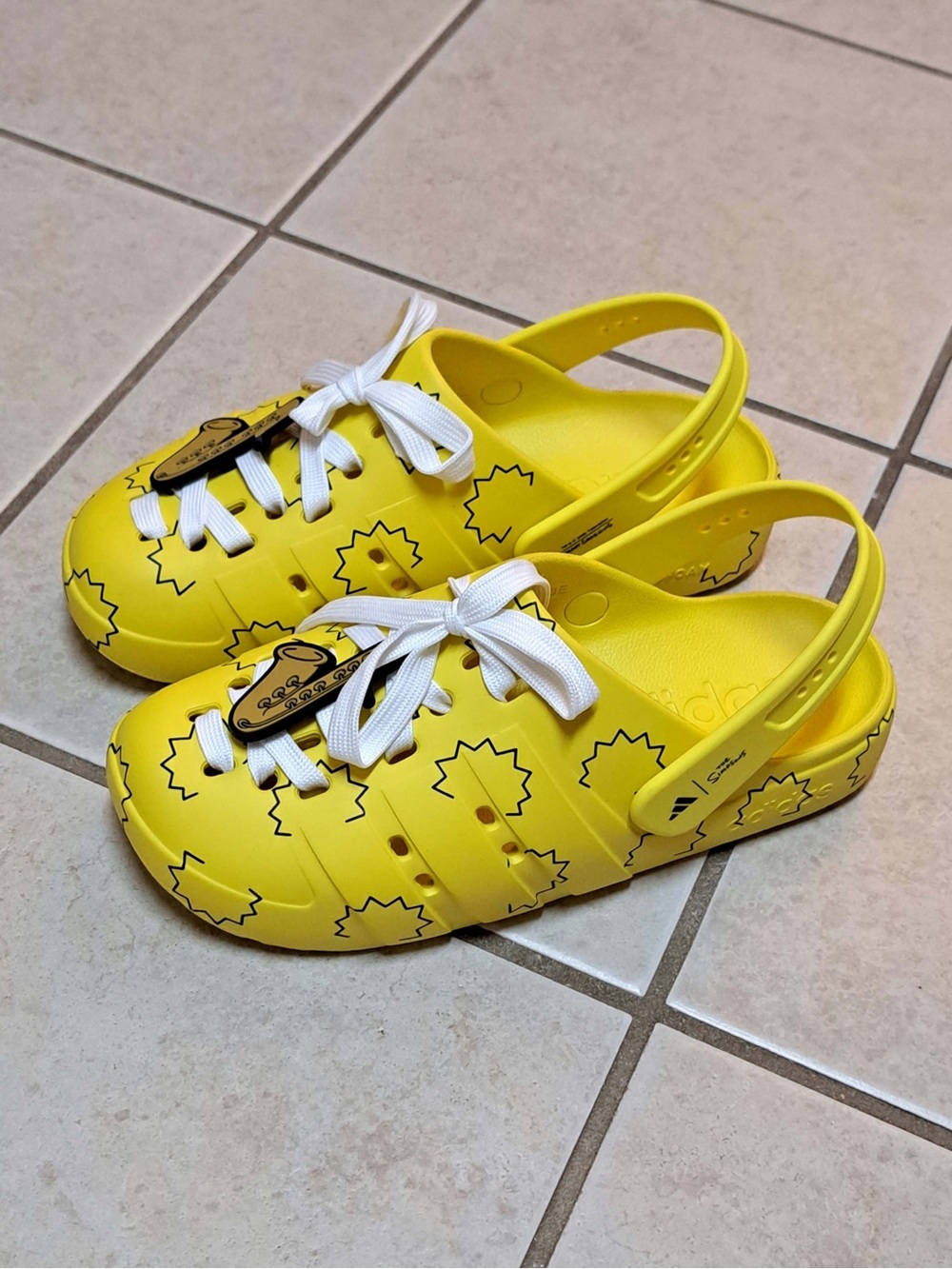 Adidas x The Simpsons Adilette Clog 'Lisa Simpson' - Men's sz 8 / Women's sz 9